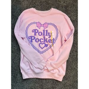 Polly Pocket Baby Pink Y2K Style Sweatshirt NWT Size S Ultra Soft Kawaii